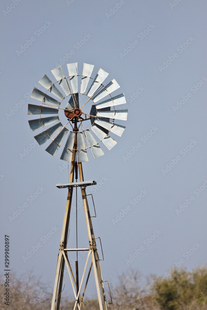 Old-style Farm Windmill for pumping water
