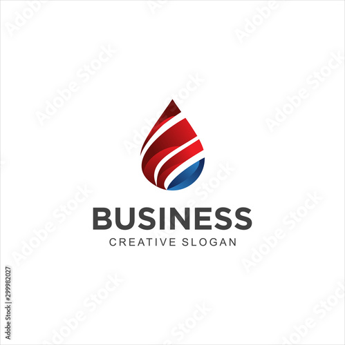 Water drop Gas and oil industry logo stock illustration  . Petroleum Logo
