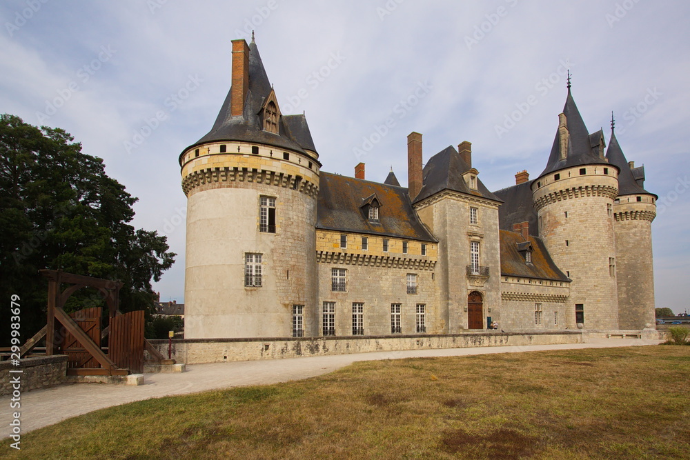 Castle in Sully-sur-Loire in France,Europe
