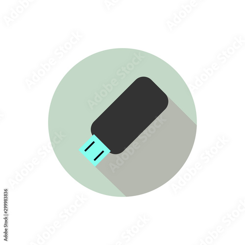USB flash drive icon in fla...