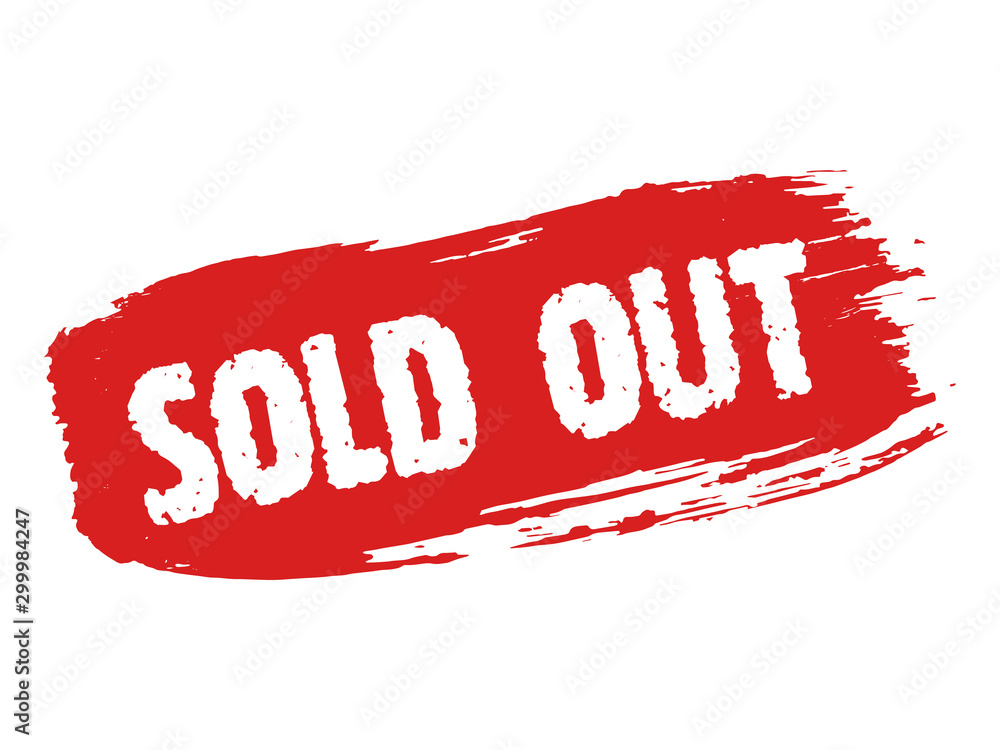 Naklejka premium Sold Out text rubber seal stamp watermark.