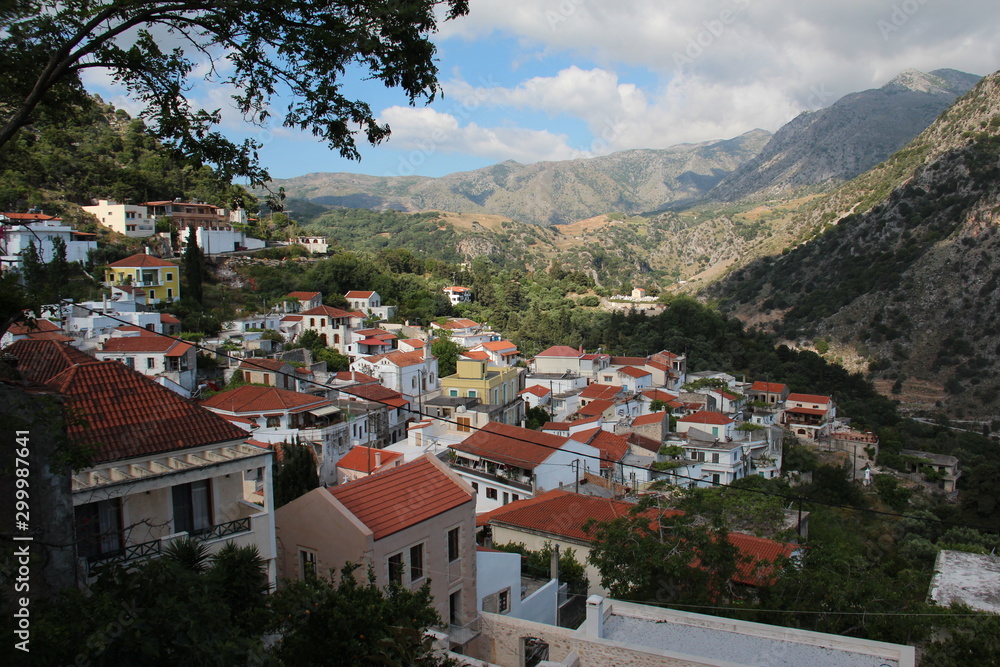 mountain town view