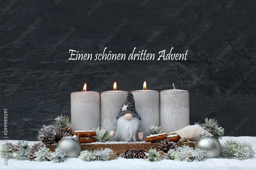 Dritter Advent Stock Photo Adobe Stock