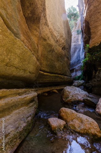 Great Canyon formed by the erosion called Barranco de la Luna  Granada 