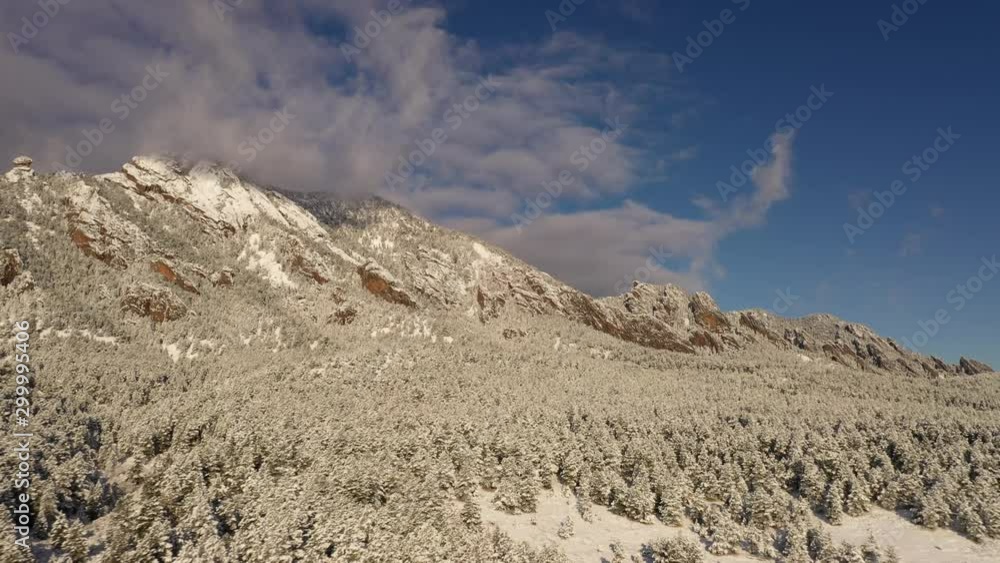 Aerial shot of the mountains near Boulder Colorado Aerial shot of the mountains near Boulder Colorado