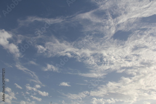 blue sky with clouds