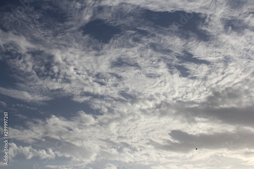 blue sky with clouds