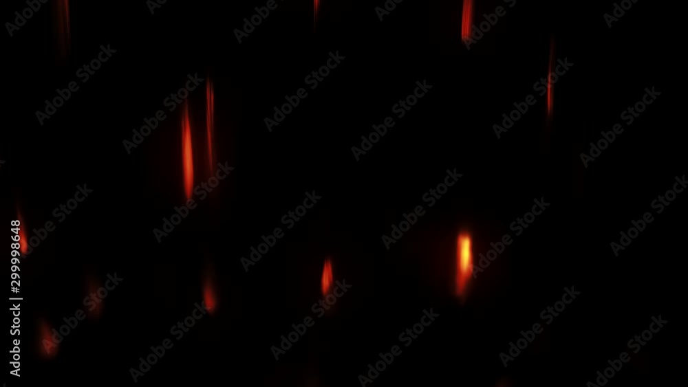 Gleaming black background. Glowing sparks. Orange defocused lights motion. Gleaming black background. Glowing sparks. Orange defocused lights motion.