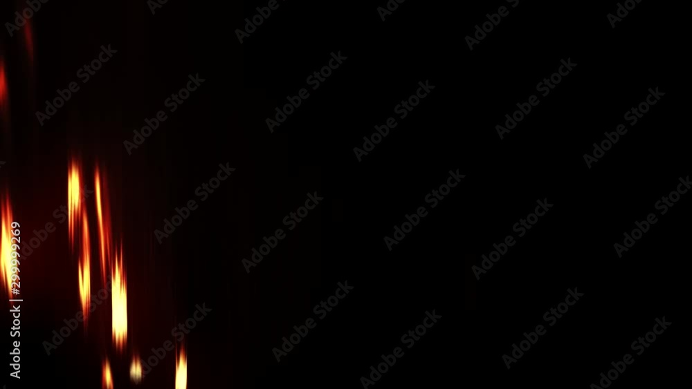 Gleaming black background. Blur sparks. Red orange flecks motion video overlay. Empty space. Gleaming black background. Blur sparks. Red orange flecks motion video overlay. Empty space.