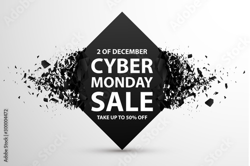 Cyber Monday Sale Abstract Background