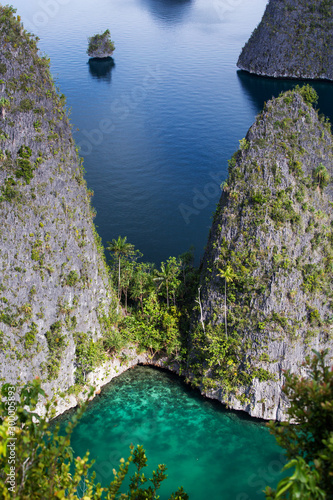 Picuresque landscape Wajag island, Raja Ampat, Indonesia photo