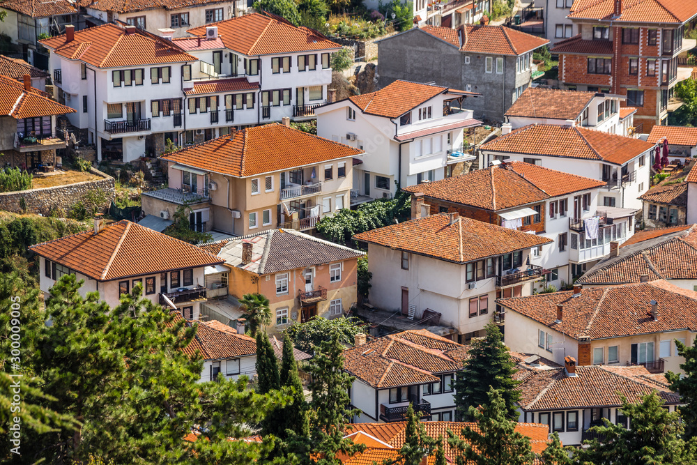 Traditional Houses In Ohrid, Macedonia