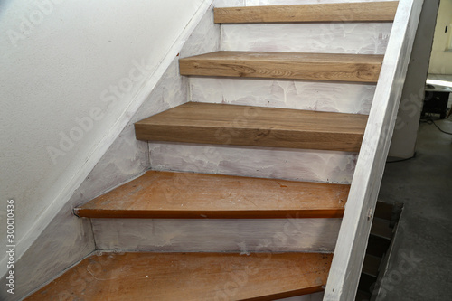Old stairs in the house are renowed