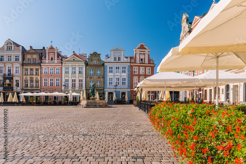 Poznan in Poland. Old town square