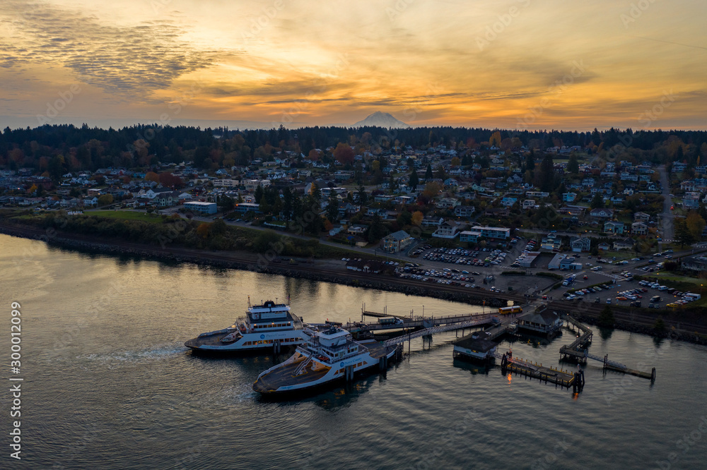 Obraz premium Steilacoom Sunrise