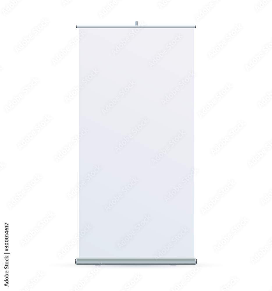 Roll Up Banner Stand on isolated clean background04