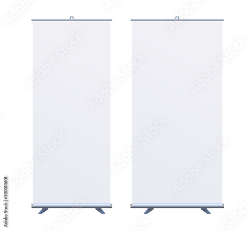 Roll Up Banner Stand on isolated clean background01