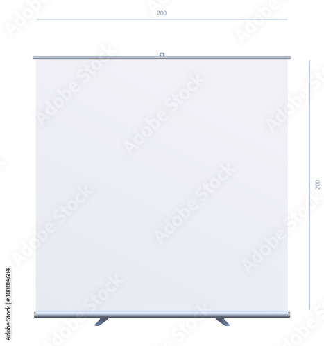 Roll Up Banner Stand on isolated clean background03