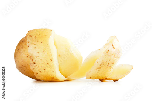 fresh potatoes on the table