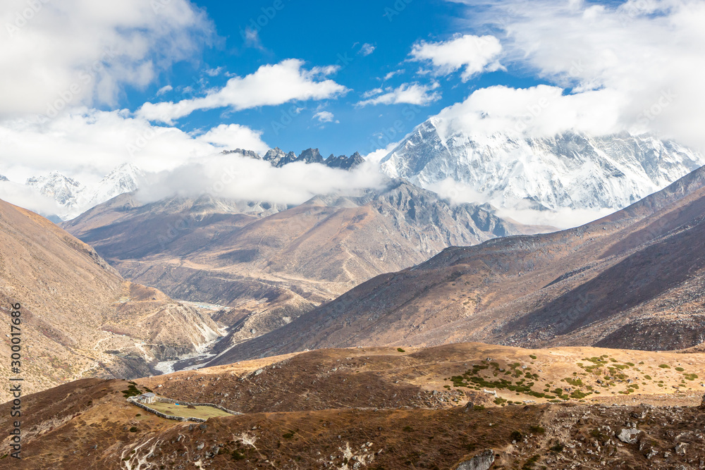 Ama Dablam Mountain. Trekking Everest Base Camp. Nepal.