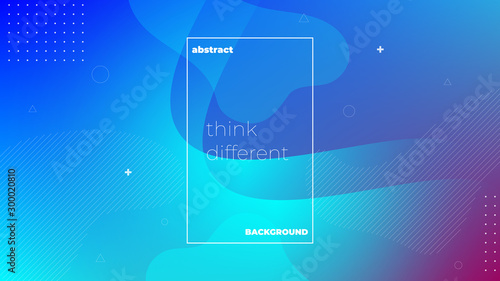 Abstract modern graphic element. Dynamical colored forms and waves. Gradient abstract banner with flowing liquid shapes. Template for the design of a website landing page or background.