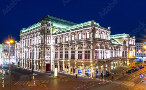 Vienna State Opera at night, Austria © Mistervlad