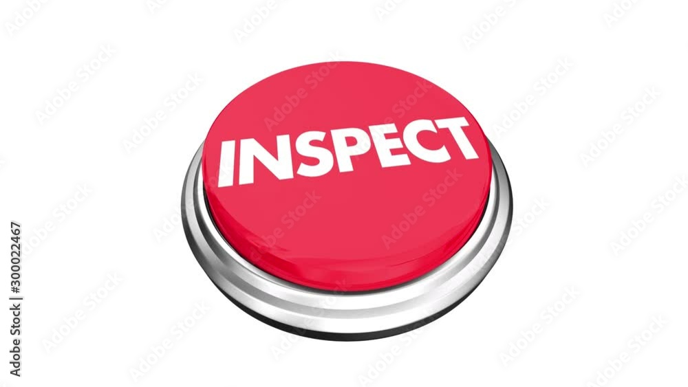 Inspect Button Analyze Assess Evaluate Test 3d Animation Inspect Button Analyze Assess Evaluate Test 3d Animation