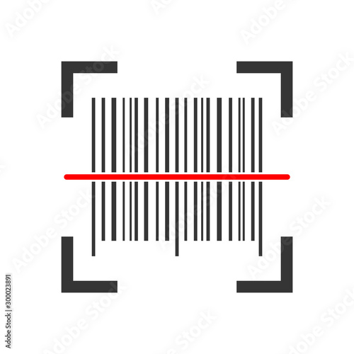 Barcode icon - vector.