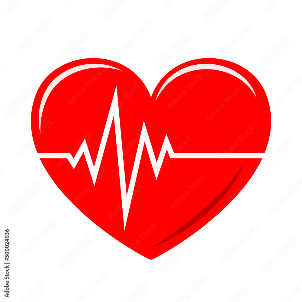 Heartbeat icon - vector. Heartbeat icon - vector.