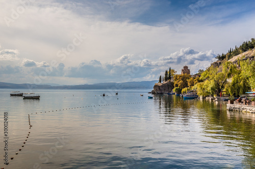 Ohrid Lake And Church of St. John-Ohrid, Macedonia