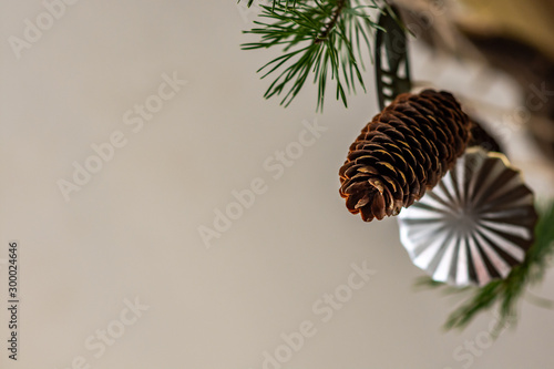 Christmas decorations for greeting cards