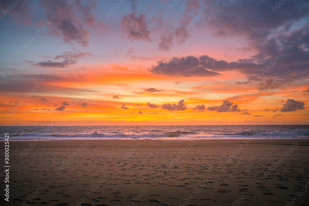 Sonnenuntergang am Strand - Meerblick