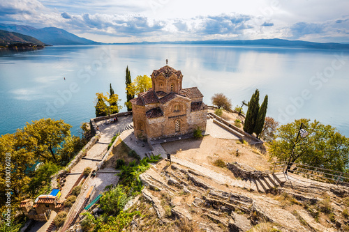 Canvas Print Church of St. John at Kaneo - Ohrid, Macedonia