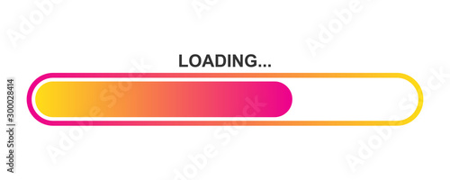 Colorful vector loading icon.
