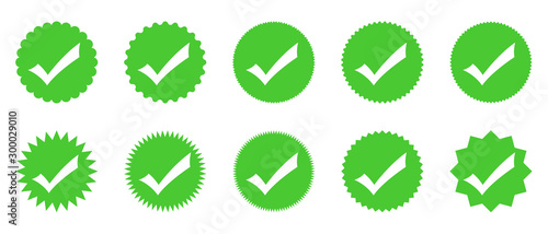 Set of Check marks - vector.