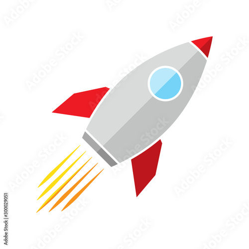 Vector Rocket icon.