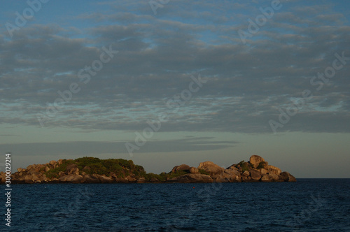 Evening clouds over the Similan Islands, Thailand