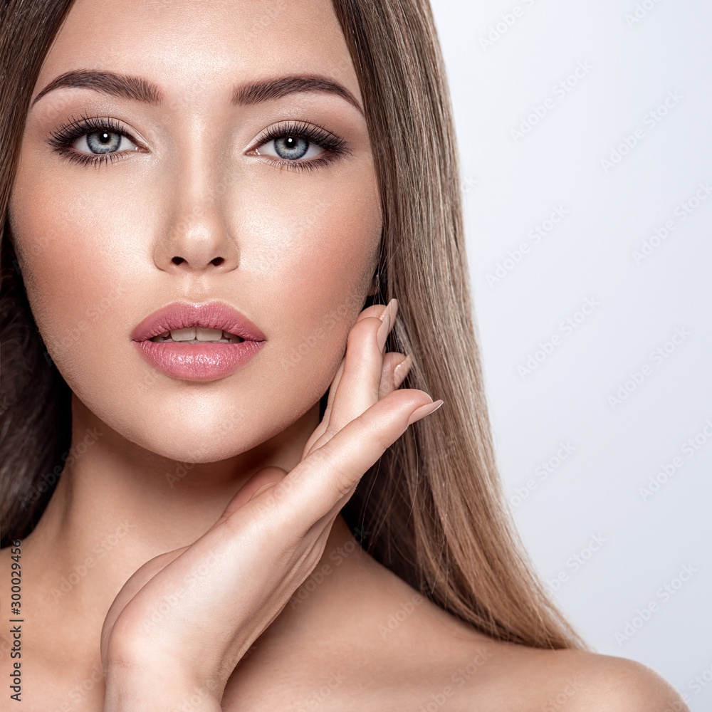 Beauty face of the young beautiful woman Beauty face of the young beautiful woman