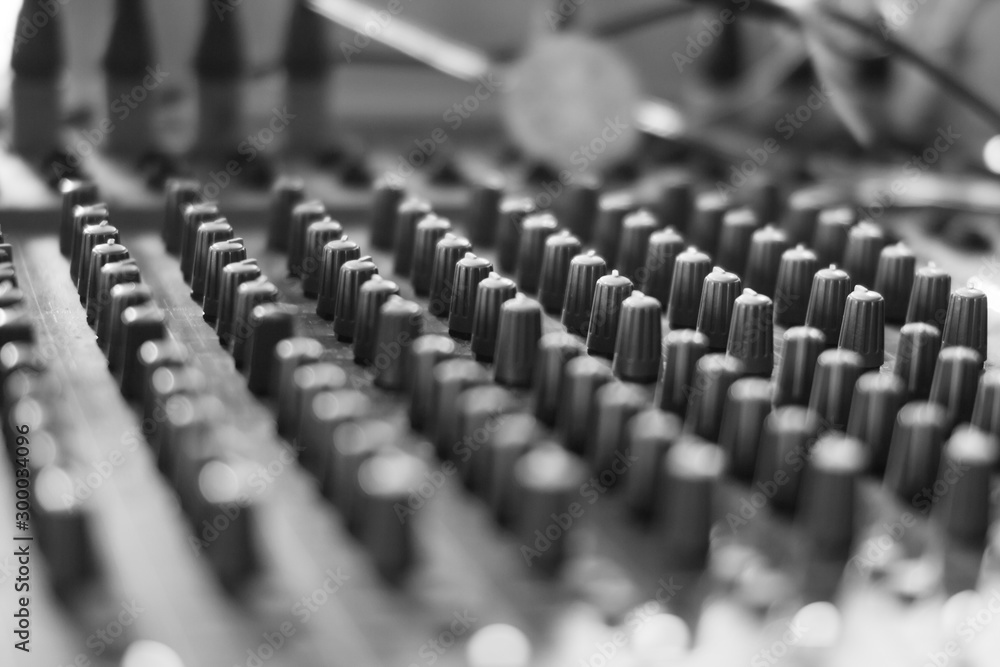 The volume buttons control the volume of the audio mixer abstract background. The volume buttons control the volume of the audio mixer abstract background.