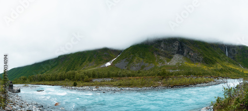 Rapid from melting snow and ice from a glacier in Norway © Ilari
