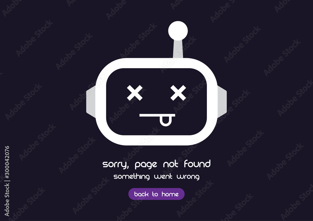 Fototapeta premium 404 error page