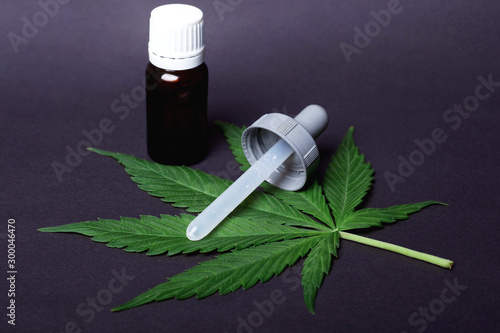 cannabis plant medical oil containing THC and CBD for the treatment of epilepsy and therapy for cancer patients