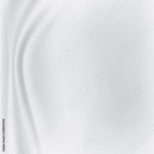 The White Fabric wrinkles background vector illustration.