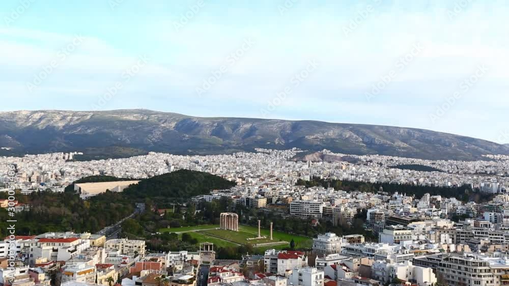 Panoramic view of Athens in a beautiful day. Capital city of Greece Panoramic view of Athens in a beautiful day. Capital city of Greece