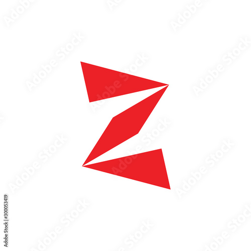 letter s geometric arrow logo vector