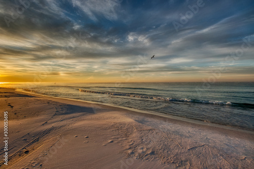Sunrise Beach Scene at Santa Rosa beach, Florida