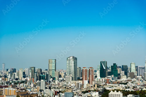 東京都渋谷区恵比寿から見た東京の景色