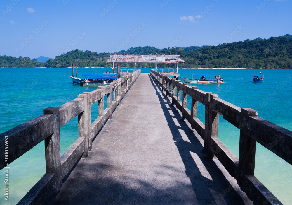 Jetty in Pulau Beras Basah, Langkawi, Malaysia