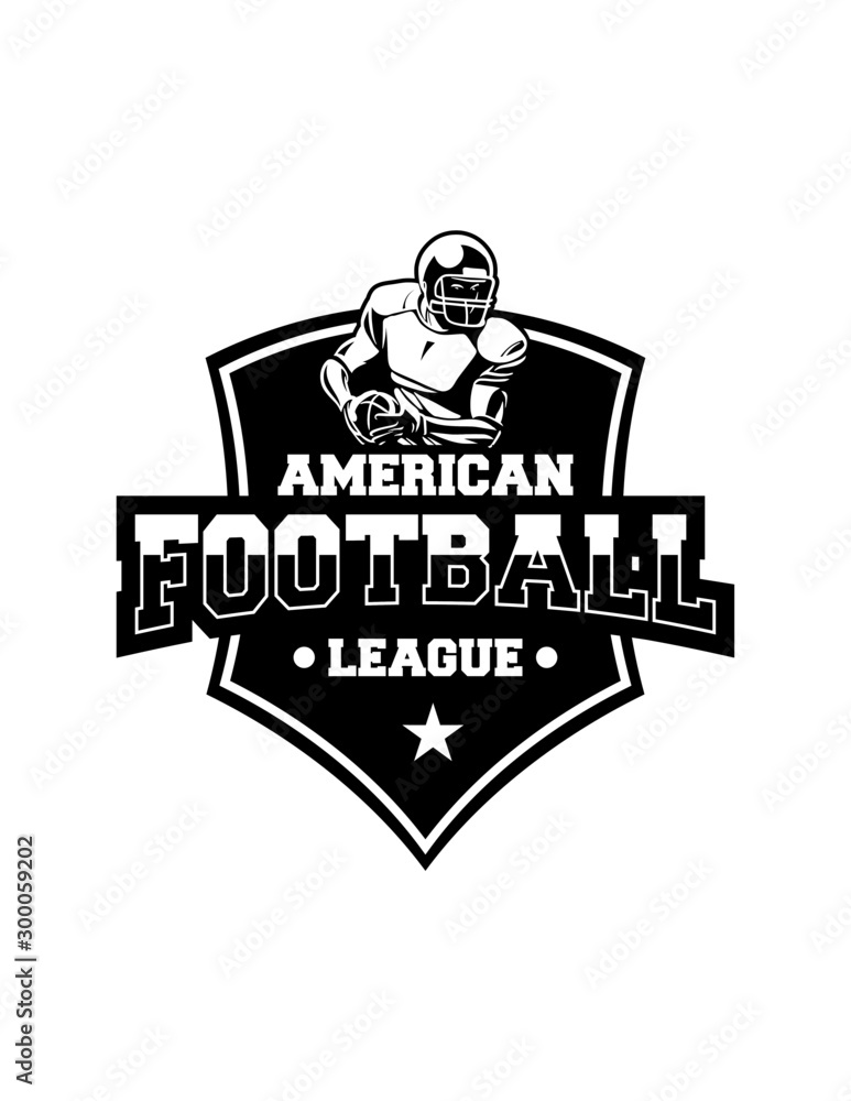 american football shield badge league