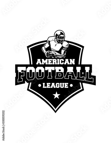american football shield badge league